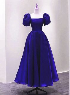 Royal Blue Satin Short Sleeves Wedding Party Dress, Royal Blue Party D – BeautyDressy Royal Blue Short Dress, Royal Blue Party, Royal Blue Party Dress, Royal Blue Gown, Long Party Gowns, Prom Dress Pictures, Beaded Party Dress, Blue Evening Gowns, Dress Royal Blue