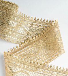 Zari Border Lace
Golden Zari Trim
Metallic Zari Edging
Zari Embellishment Designs For Dresses, Gold Sequins, Delhi India, Exquisite Design, Creative Projects, Lace Fabric, Floral Embroidery, Lace Wedding, Shop Design