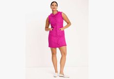 Channel old-school elegance with this pretty mini dress in pink Cadillac tweed. | Kate Spade Cadillac Tweed Dress, Marker Pink - 16 Pink Fitted Mini Length Tweed Dress, Winter Pink Tweed Dress, Pink Fitted Knee-length Tweed Dress, Chic Pink Mini Tweed Dress, Pink Tweed Dress, Pretty Mini Dresses, Pink Cadillac, Tweed Dress, Summer Essentials