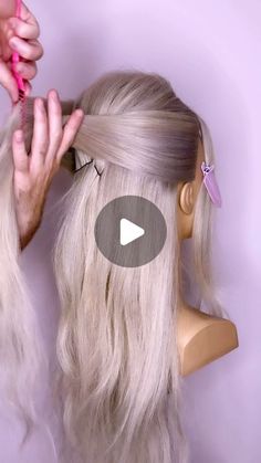 1,930 likes, 40 comments - josephianson on May 27, 2024: "Are you looking for an easy way to create a super cute half up style? Then this easy to follow tutorial is for you! L’IMAGE Mannequin - “Denise” from @equip_the_creative use code Joseph10 at the checkout to get 10% off your order. Created using @revlonprofessionaluk style Masters #hairtutorial #hairup #hairupdo #hairdo #hairdosimple #updo #updos #updohairstyles #hairups #hairstyles #hairideas #Weddinghair #hairwedding #bridalhair #re Ponytail For Formal Event, Holiday Hairstyles With Ribbon, Long Updo Hairstyles Wedding, Simple Updo For Fine Hair, Halo Hair Extensions Updo, Wedding Updo For Bride, One Handed Hairstyles, Waterfall Half Up Half Down, Hairstyle With Fascinator