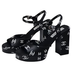 Chanel new platform shoes Sold out in stores. Size 40 Box and dust-bags included FINAL SALE Cc Shoes, Shoes Chanel, Car Shoe, Purse Brands, Women Men Shoes, Chanel Shoes, Platform Shoes, Womens High Heels, Top Shoes