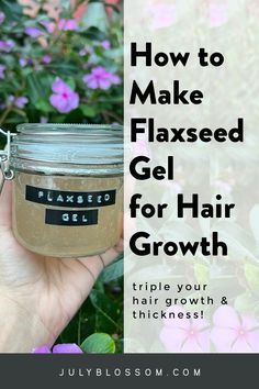 How to Make Flaxseed Gel for Hair Growth + DIY Flaxseed Gel Hair Mask Recipe - ♡ July Blossom ♡ Flaxseed Gel For Hair Growth, Flaxseed Gel For Hair, Witchy Recipes, Fishball Recipe, Flex Seed, Gel For Hair