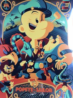 an image of a cartoon character with many other characters around him and the caption says,