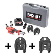 the ridgid tool kit includes tools such as screwdrivers, drill and pliers