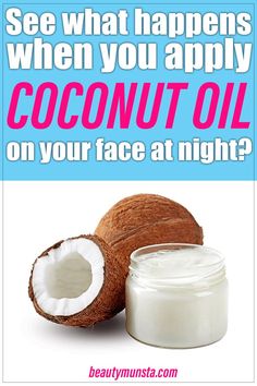 Nourish and beautify your skin by applying coconut oil on your face at night! Coconut Oil Face Moisturizer, Coconut Oil Skin Care Face, Blake Mitchell, Coconut Oil Face Mask, Apply Coconut Oil, Baking Soda Benefits, Diy Coconut Oil, Coconut Oil Skin Care, Coconut Oil For Face