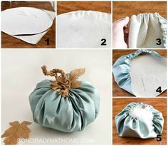 how to make a diy fabric pumpkin