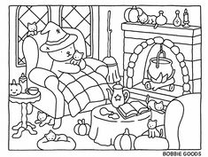 a black and white drawing of a living room