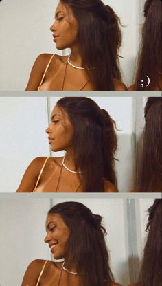 an image of a woman with long hair in the process of getting her hair done