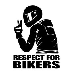 a black and white logo with the words respect for bikers