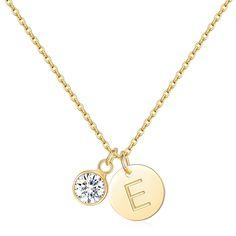 PRICES MAY VARY. DAINTY BIRTHSTONE NECKLACE:Look no further than our Minimalist Birthstone Letter Necklace! This womens gold necklace combined with birthstone charm and capital letter pendant, making it the perfect personalized piece for any fashion-forward women. And with its dainty design, it's easy enough to layer with your other favorite necklaces! 14K GOLD PLATED NECKLACE:Our Gold Initial Necklace Plated with 14K Gold,A Better Color Retention Effect,Which Make It Non Tarnish and No Fade.Made of High Quality Brass,Ensuring Durability and Long-Lasting Shine,Nickel Lead Free,Will Not Cause Skin Irritation.High polish finished,ensures long-lasting shine and luster. WOMENS LETTER NECKLACE: This Gold Birthstone necklace is 16" with a 2" extension,the adjustable size ensures a comfortable fi Womens Gold Necklace, Letter S Necklace, Gold Birthstone Necklace, Initial Birthstone Necklace, Necklace For Women Gold, Gold Initial Necklace, Pendant Making, S Necklace, Initial Necklace Gold