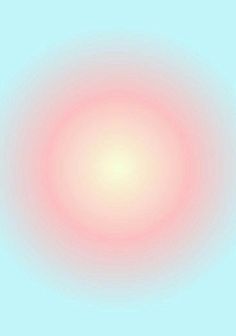 an orange and pink circle on a blue background