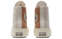 the converse all star hi - top sneaker in white and tan