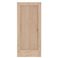 an unfinished wooden door on a white background