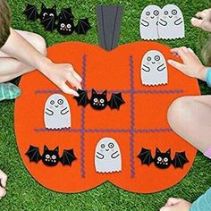 Eolwkeoe0202087dd Dekorasi Halloween, Halloween Infantil, Pumpkin Decorations, Halloween Games For Kids, Games Ideas, Felt Halloween