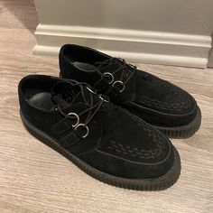 Lightly Worn Creeper Style Sneaker. Black Suede, Men’s Size 9. Tuk Shoes, Velvet Creepers, Underground Creepers, Tuk Creepers, Puma Creepers, Platform Creepers, Creepers Shoes, Creepers, Black Suede