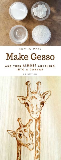 how to make handmade gesso and turn almost anything into a canvas