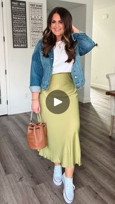 Courtney Hamilton, Skirt Vacation Outfit, Style A Skirt, Is It Spring Yet, Plain White T's, Fashion Mom, Midsize Style, Skirts And Dresses, Dresses Spring