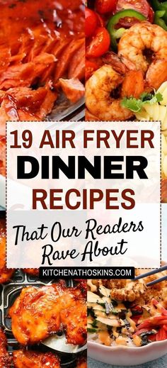 Discover easy air fryer dinner recipes for family that are healthy, quick and mostly ready in 30 minutes. You will find easy meals using chicken, tenders, burgers and also seafood dishes like salmon, shrimp and tilapia along with vegetarian dinners like eggplant parmesan for an easy dinner solution. Get the best air fryer dinner ideas at kitchenathoskins.com. Easy Quick Air Fryer Dinners, Meals Using Chicken, Easy Dinner Recipes Air Fryer, Easy Air Fryer Dinner Recipes, Air Fryer Dinner Ideas, Air Fryer Dinners, Easy Fish Dinners, Air Fryer Dinner