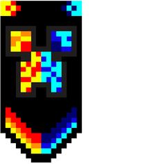 an old school pixel art logo with the letter m in it's middle and bottom corner