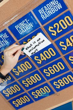 Creating Board Games, Jeopardy Halloween Costume, Trivia Board Diy, How To Make A Game Board, Diy Jeporady Board, Jepordy Board Diy, Diy Jepordy, Family Feud Board Diy, Jeopardy Board Diy