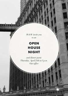 an open house night is coming up in the city