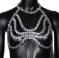 Rhinestone bra top Rhinestone Bra Outfit, Bra Rhinestones, Sports Bra Top Rhinestone, Bejeweled Bra, Luxury Rhinestone Crop Top For Women, Rhinestone Bra Top, Metallic Bra, Diamond Bra, Beaded Bra