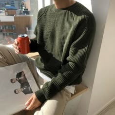 Product information: Style: pullover Collar type: round neck Fabric name: others Main fabric composition: polyvinyl alcohol fiber (vinylon) Content of main fabric components: 1 (%) Color: white, black, dark green, coffee, dark grey Size Information: Size: M/L/XL/XXL Size:cm Lenght Bust Sleeve M 65 118 78 L 67 120 79 XL 69 122 80 2XL 71 124 81 Note: 1. Asian sizes are 1 to 2 sizes smaller than European and American people. Choose the larger size if your size between two sizes. Please allow 2-3cm Sweater Outfits Men, Herren Style, Solid Color Sweater, Pullover Outfit, Harajuku Streetwear, Classic Sweater, Round Neck Sweaters, Collar Sweater, Ribbed Knit Sweater