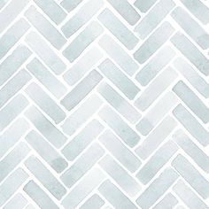 a white and gray herringbone tile wallpaper with grey grouting on it