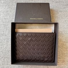 Brand New Bottega Veneta Intrecciato Mens Wallet -Come With Box -100% Authentic -No Receipt 4 Card Slots 2 Bill Compartments 1 Coin Pouch 4 Additional Compartments High-end Leather Wallet For Formal Use, High-end Leather Wallets For Formal Occasions, Luxury Rectangular Wallets With Intrecciato Weave, Luxury Leather Wallet With Intrecciato Weave, Men’s Wallet, Bottega Veneta Men, Goyard Wallet, Mens Bag, New Bottega