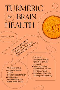 Brain Inflammation Symptoms, Brain Inflammation Remedies, Herbs For Brain Fog, Brain Fog Remedies, Antioxidants Benefits, Brain Inflammation, Turmeric Curcumin Benefits, Curcumin Benefits, Benefits Of Turmeric