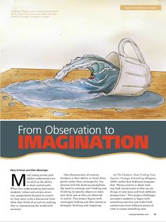 the front page of a magazine with an image of water pouring out of a bucket