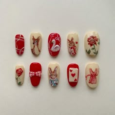 Nail Sticker Ideas, Holiday Nails 2023, Snoopy Nails, Chic Coquette, Coquette Nails, Nails Holiday, Art Adventure, Cute Christmas Nails