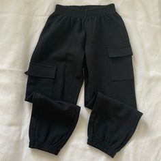 Re-Poshing This Item I Purchased From @Mnh0919. Loved Them, But They Were Too Small For My Daughter- In Like New Condition! Elastic Waist And Ankles, Pull On Style, With Side Pockets. The Tag Says Size 7 But The Length And Fit Is Closer To A 5/6. Zara Girl, Cargo Joggers, Zara Black, Kids Bottoms, To My Daughter, Elastic Waist, Sweatpants, Like New, Size 7