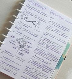 an open notebook with some writing on it