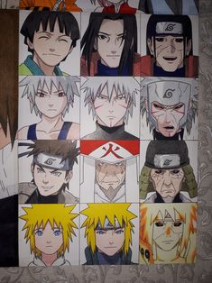 the many faces of naruto from naruto