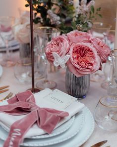 Turning 40 never looked so enchanting 🦋

A dreamy butterfly-inspired tablescape brought elegance and magic to life. Big dusty pink velvet bows embroidered with each guest’s name adorned every place setting, adding a touch of whimsy and charm. Soft pastel florals, glowing candles, and intricate details came together to create a celebration straight out of a fairytale.

Here’s to making every milestone as unforgettable as this one!

Planner: @addoevents 
Venue: @foxhillmanor
Photography: @zacha...