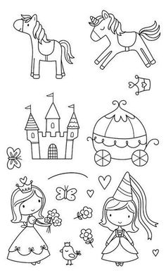 Line drawing coloring page Free Coloring Pages For Kids, Drawing Kids, Easy Doodles Drawings, Kids Coloring, Drawing Easy, Easy Drawing, Art Drawings For Kids, Digi Stamps, Simple Doodles