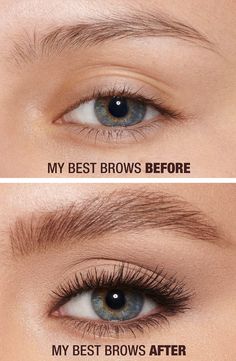 Charlotte Tilbury Legendary Brows Micro-Precision Tinted Brow Gel | Nordstrom Nano Brows Before And After, Brow Lamination And Tint, Best Eyebrow Pencil, Round Eyebrows, Brow Shapes, Eyebrow Makeup Products, Best Eyebrow Makeup, Eyeliner Techniques, Eyebrow Color