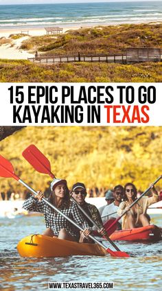 15 Epic Places to go Kayaking in Texas Camping Texas, Frio River, Texas Places, Texas Vacations, North America Travel Destinations, Kayaking Gear, Kayak Camping, Kayak Tours, Us Road Trip