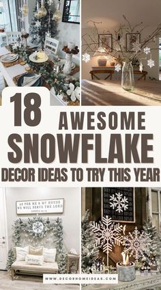 snowflake decor ideas to try this year