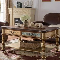 a living room with couches and a coffee table in the middle of the room