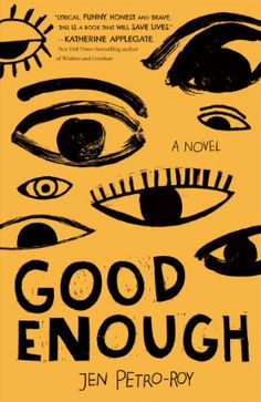 the cover of good enough by jean petro - roy, with an eye drawn on