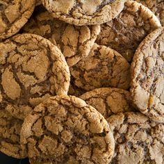 a pile of cookies sitting on top of a table