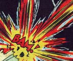 an image of a comic book cover with the word bad written in yellow and red