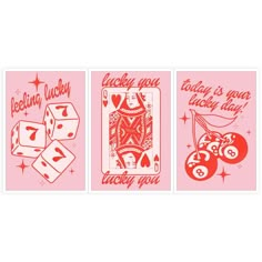 three cards that say lucky lucky lucky lucky lucky lucky lucky lucky lucky lucky lucky lucky lucky lucky