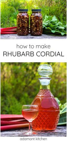 how to make rhubarb cordial