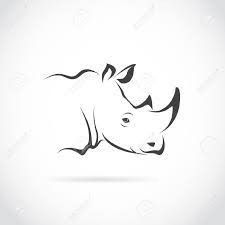 rhinoceros logo design on white background stock photo and royalty images rhino logo, rhino drawing, rhino art, animal drawings, graphic design projects, person, the zoo animals, black and white