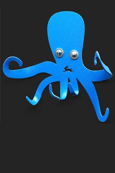 an octopus shaped object with two eyes on it