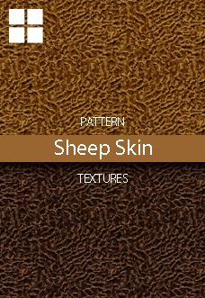 a brown leather texture with the text pattern sheep skin textures on it's side