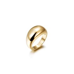 a gold ring on a white background